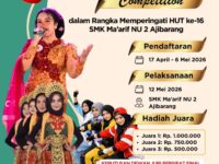 Dalam Rangka Memperingati HUT ke 16 SMK Maarif NU 2 Ajibarang Menggelar Lomba Singing & Dancing